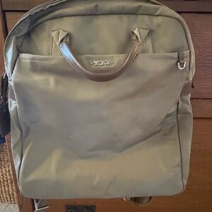 Tumi Tan Backpack with Durable Design and Spacious Interior